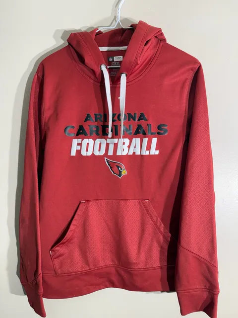 NFL Team Apparel Arizona Cardinals Hoodie Size S Red TX3 Warm