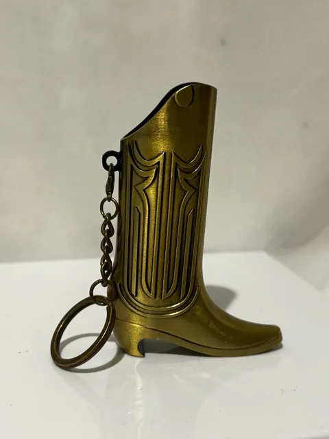 HMC Cowboy Boot Lighter Case Keychain