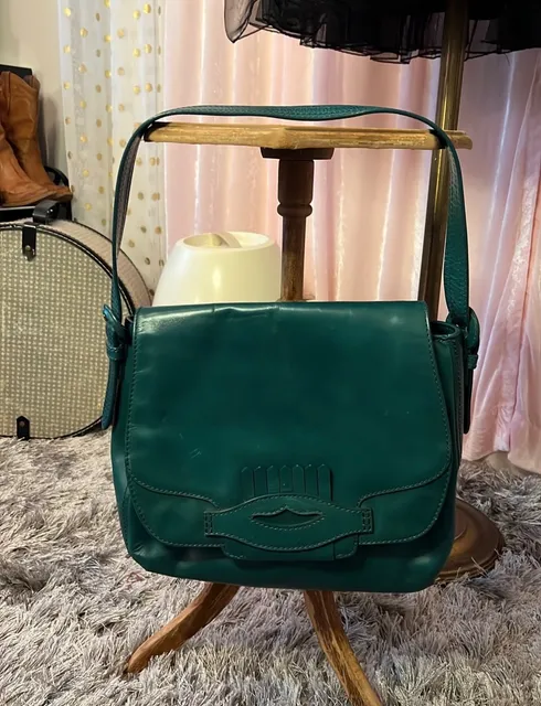 Botkier Green Leather Shoulder Bag Crossbody