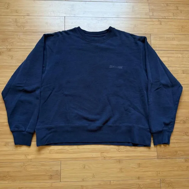 Abercrombie & Fitch Sweatshirt Size XL Navy Blue Vintage