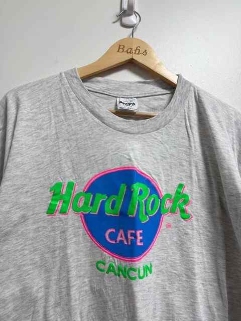 Hard Rock Cafe Cancun T-Shirt Size XL Gray Graphic Tee