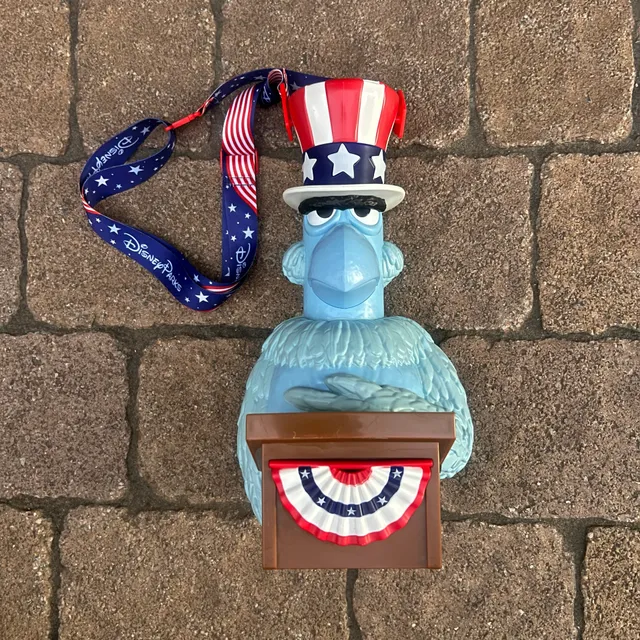 Disney Parks The Muppets Sam Eagle Patriotic USA America 250th Popcorn Bucket