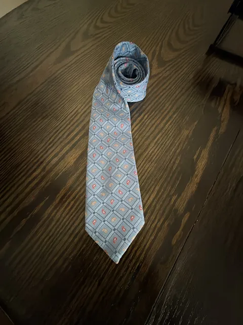 Canali Silk Tie Blue Patterned Necktie