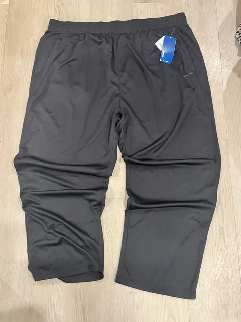 Reebok PlayDry Athletic Pants Size 3XLT Black Polyester