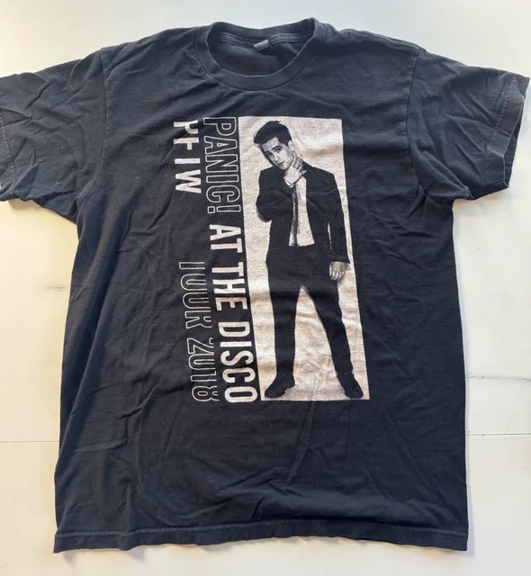 Panic At The Disco Tour 2018 T-Shirt Size M Black