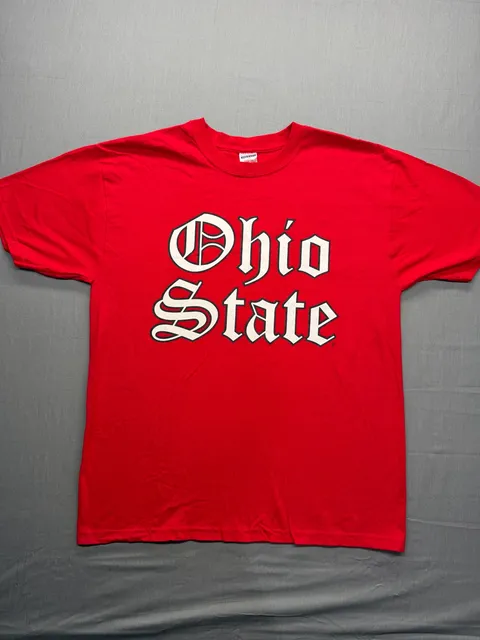Jerzees Ohio State Buckeyes Red T-Shirt Size L