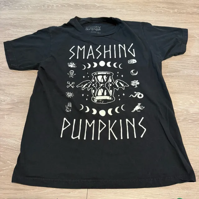 Smashing Pumpkins T-Shirt Size M Black Graphic Band Tee