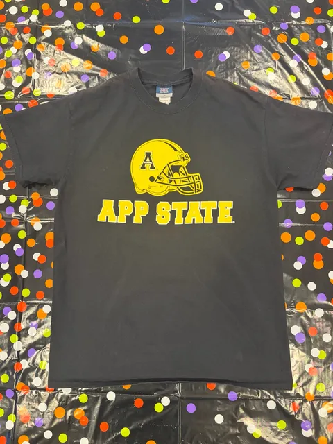 MV Sport App State T-Shirt Size M Black App State Logo