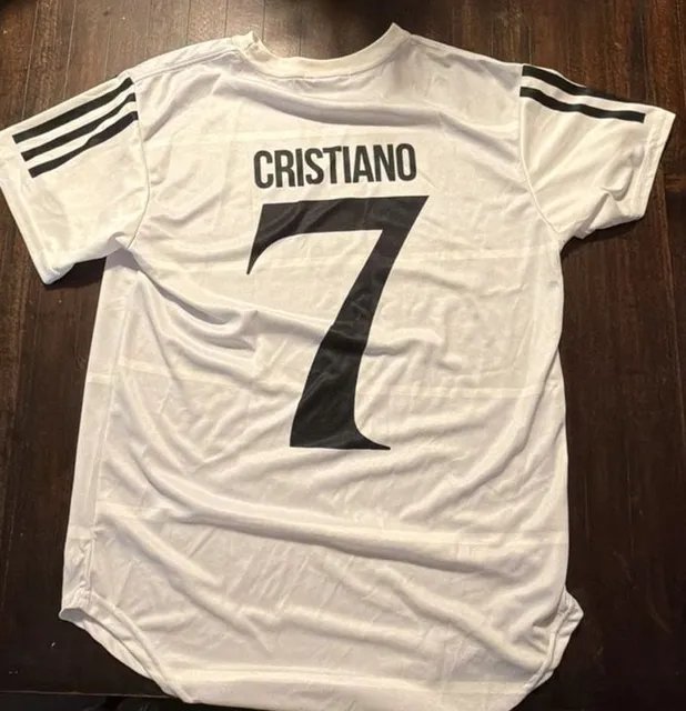 Urban Tops Real Madrid Cristiano Ronaldo 7 Jersey Size M White