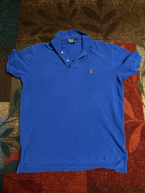 Polo by Ralph Lauren Polo Shirt Size L Blue Cotton Short Sleeve