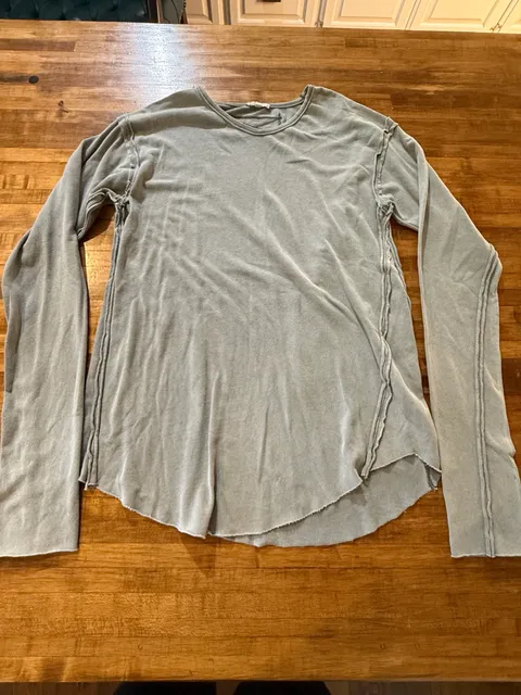 Easel Long Sleeve Thermal Shirt Size M Expose Hem (b1)