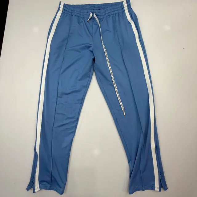 Pink Victoria's Secret Track Pants Blue White Striped Size S