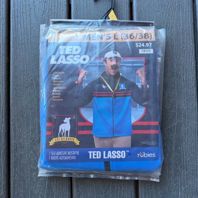 Rubies Ted Lasso Costume Size L (36/38) NEW FAST SHIPPING