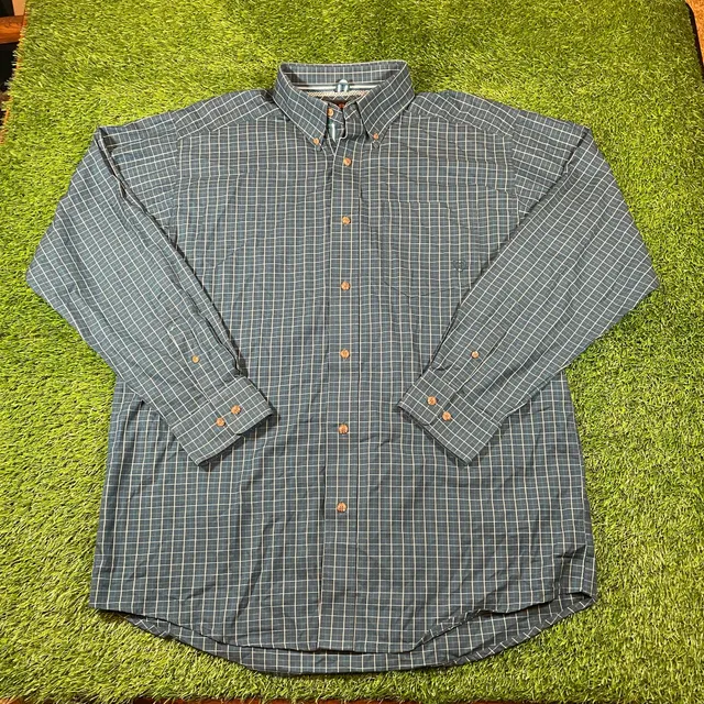 Ariat Pro Series Long Sleeve Button Down Shirt Size L Plaid