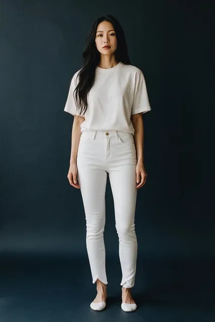 FRAME Le High Skinny Jeans Size 28 White Step Hem Denim