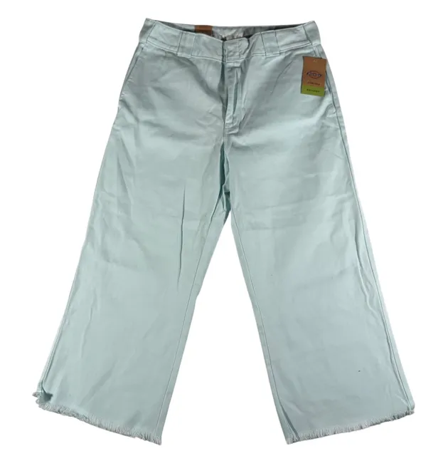 Dickies Cropped Work Pant Size 9/29 Sky Blue Relaxed Fit