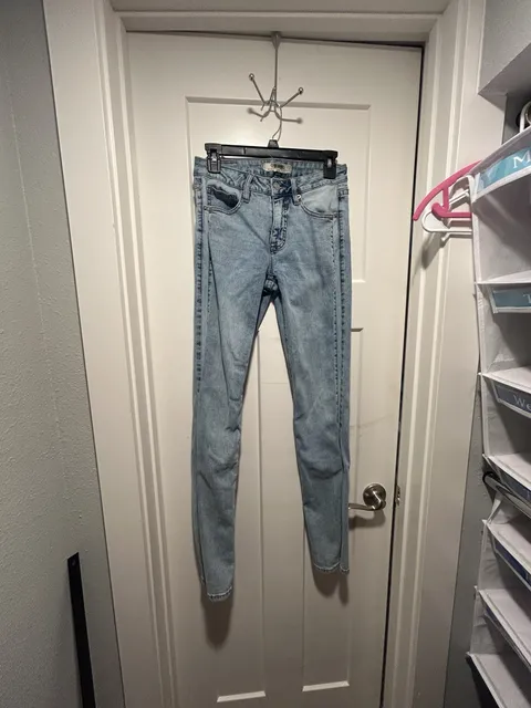 Rock & Roll Denim Modest Boot Jeans Size 26x34 Light Wash Mid Rise