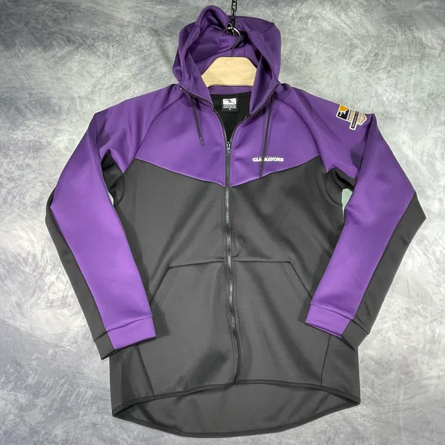 Overwatch League Los Angeles Gladiators Zip Hoodie Size XL Purple Black