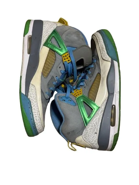 Jordan Spizike Size 12 Cool Grey Cement Grey Team Orange