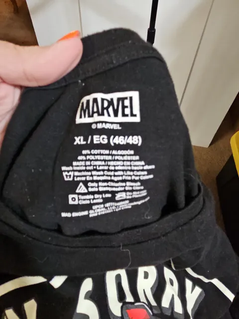 Marvel Deadpool I'm Sorry Did I Offend You T-Shirt XL Black