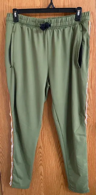 Dancemakers Dancemakers Track Pants Size XL Green Zip Pockets