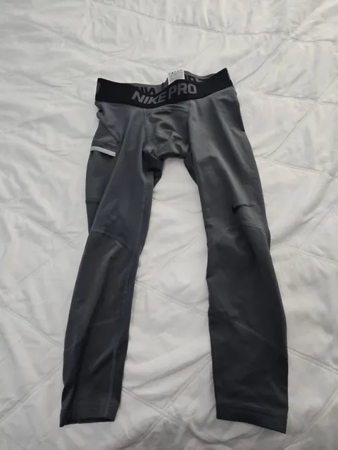 Nike Pro Compression Pants Size S Gray