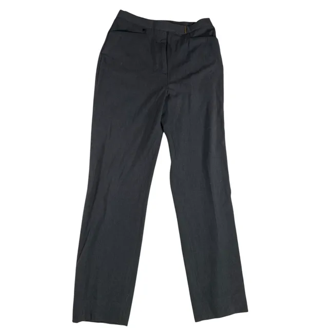 Lauren Ralph Lauren Dress Pants Size 10 Gray Stretch Trousers