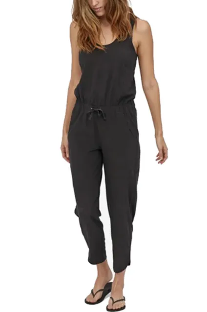 Patagonia Fleetwith Jumpsuit Size XL Black Travel Athleisure Gorpcore Pockets