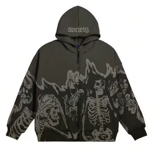 CosTribe Women's Y2K Zip Up Hoodies Novelty Aesthetic Boy Letter Hiphop Graphic Pullover Casual Cardigan Sweatshirt Pocket, Black, Medium : : Clothing, Shoes & Accessories, A