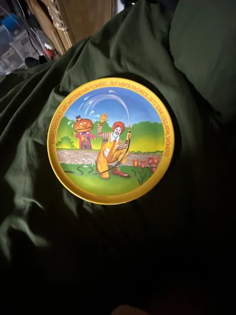 Vintage McDonald's Collector Plate Ronald McDonald Mayor McCheese