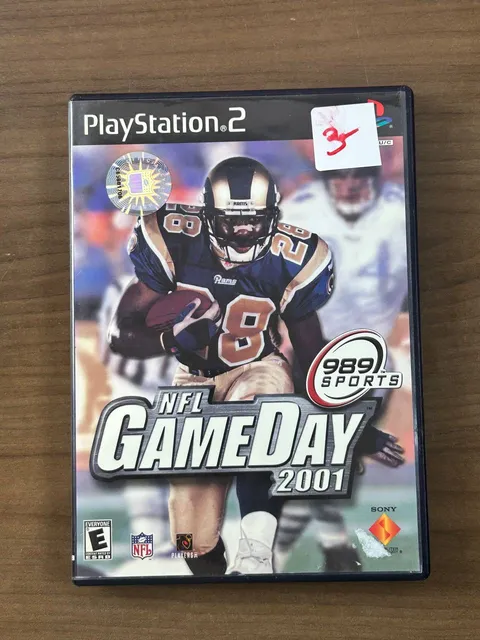 NFL GameDay 2001 Sony PlayStation 2 PS2 Football Game Disc Case Manual