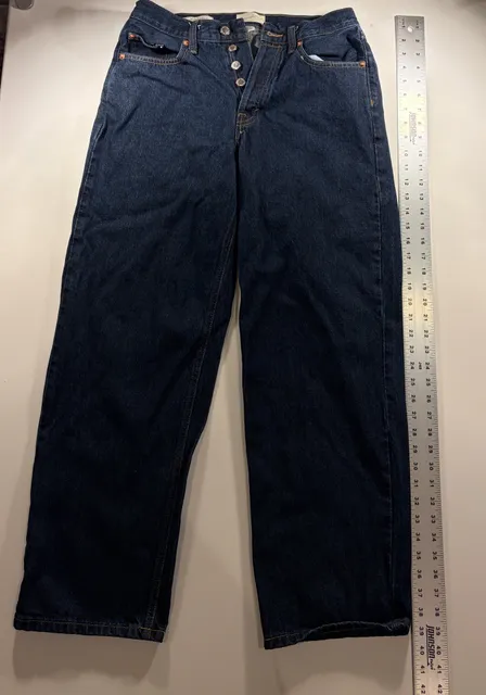 Universal Thread Jeans Size 4/R Dark Wash Wide Leg Denim
