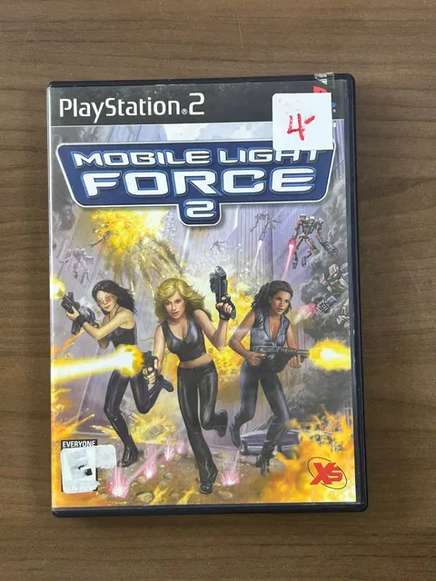 Mobile Light Force 2 (Sony PlayStation 2 PS2, 2003) Game Disc & Case