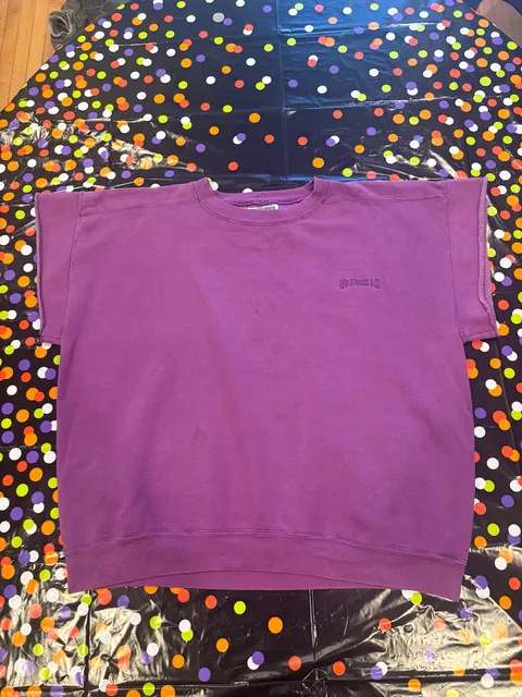 Levi Strauss & Co. Vintage Sweatshirt Size XL Purple Short Sleeve
