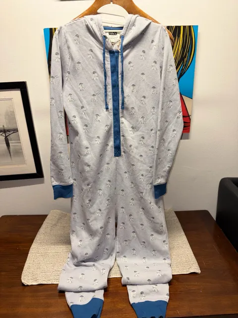 Star Wars Slumber R2D2 Suit Size M Gray Pajamas