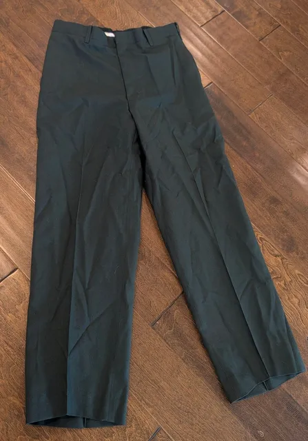 DSCP Army Green AG-489 Trousers Size 32R Poly Wool Serge