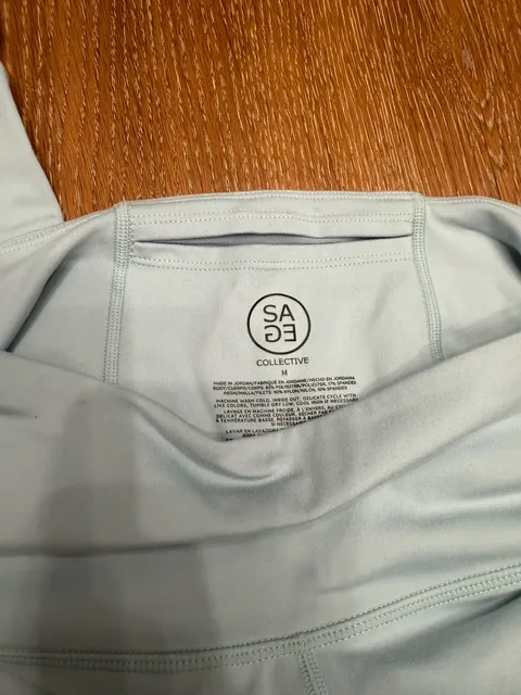 Sage Collective Leggings Size M Light Blue Athletic Pants