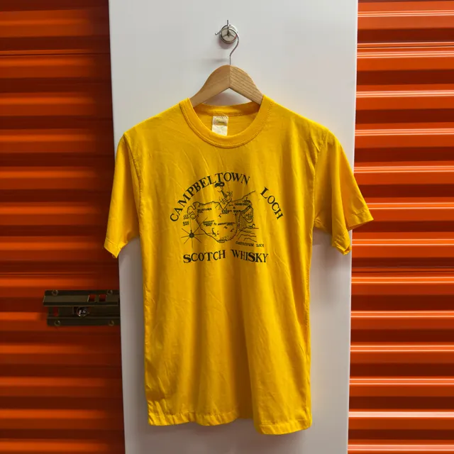 Vintage Campbeltown Loch Scotch Whisky T-Shirt Yellow