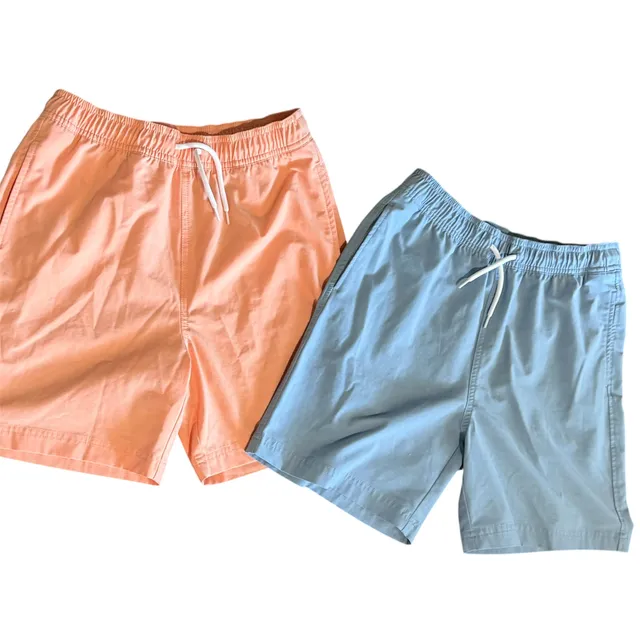 Magellan Outdoors Fishing Shorts Size L (14-16) Lot Of 2 Orange Blue