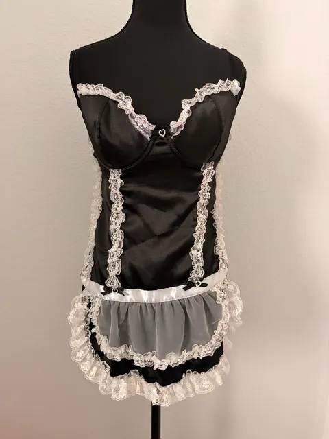 Fredericks Of Hollywood French Maid Corset L