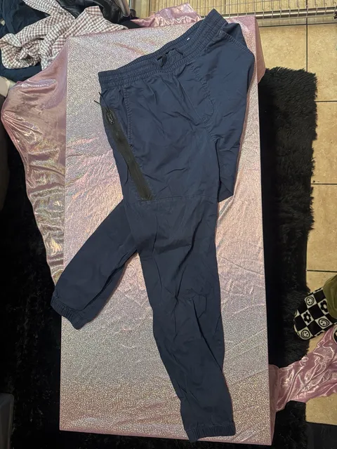 American Eagle Outfitters Joggers Size XS Navy Blue Flex Drawstring