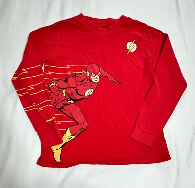 The Flash Long Sleeve Graphic T-Shirt SizeYouth LG (14/16)