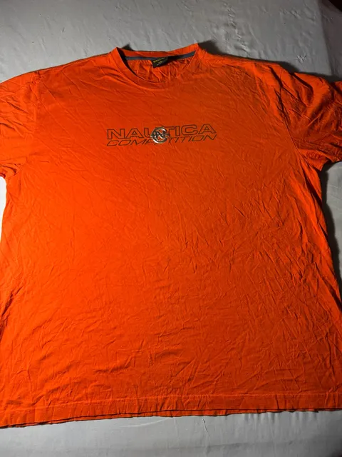 Nautica Competition T-Shirt Size XXL Orange Logo
