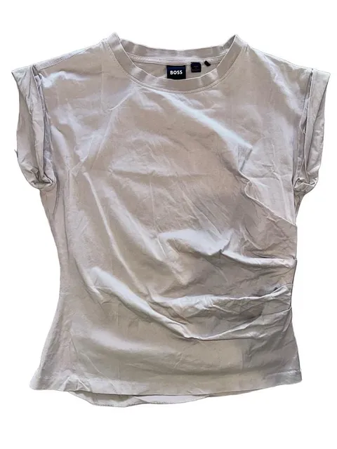 Boss Slim-Fit T-Shirt In Mercerized Cotton With Rolled Cuffs