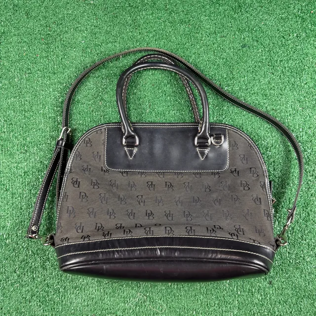 Dooney & Bourke Monogram Satchel Black
