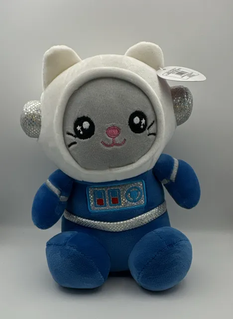 Nanco Astronaut Cat Plush Stuffed Animal 7 Inch Blue White
