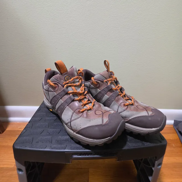 Merrell Siren Metro Brown Leather Trail Hiking Shoes Vibram ...,