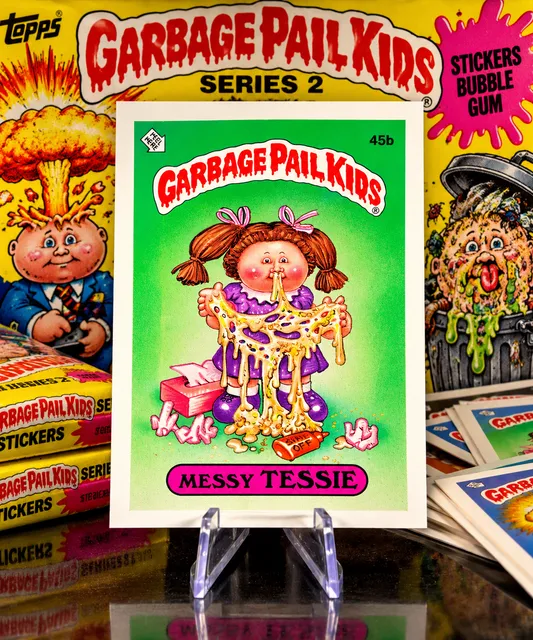 1985 Topps Garbage Pail Kids Series 2 45b Messy Tessie Trading Card
