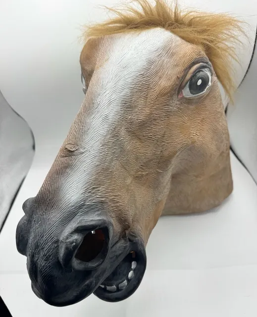 Archie McPhee The Original Horse Mask Brown Latex Adult Costume