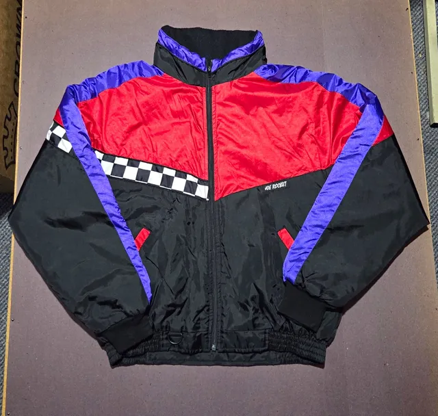 Joe Rocket Big Joe Checkered Moto Jacket 90s Vintage